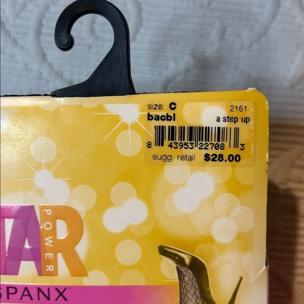 SPANX STAR Black Patterned Shaping Tights. NWT. Size D.